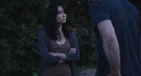 Gia talks to Joe in the backyard Missing Child